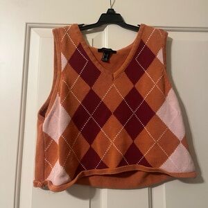 Forever 21 Cropped Sweater Vest